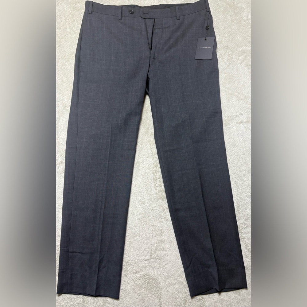 *New John Varvatos Star USA Men’s 100% Wool Charcoal Dress Pants 36R*
